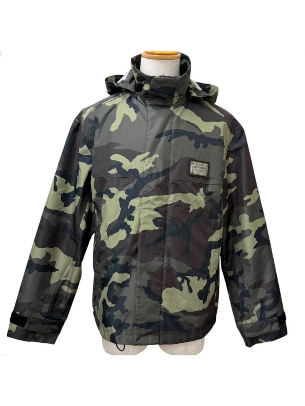 Dolce & Gabbana Black Tag Camouflage Pattern Mountain Hoodie Khaki 50